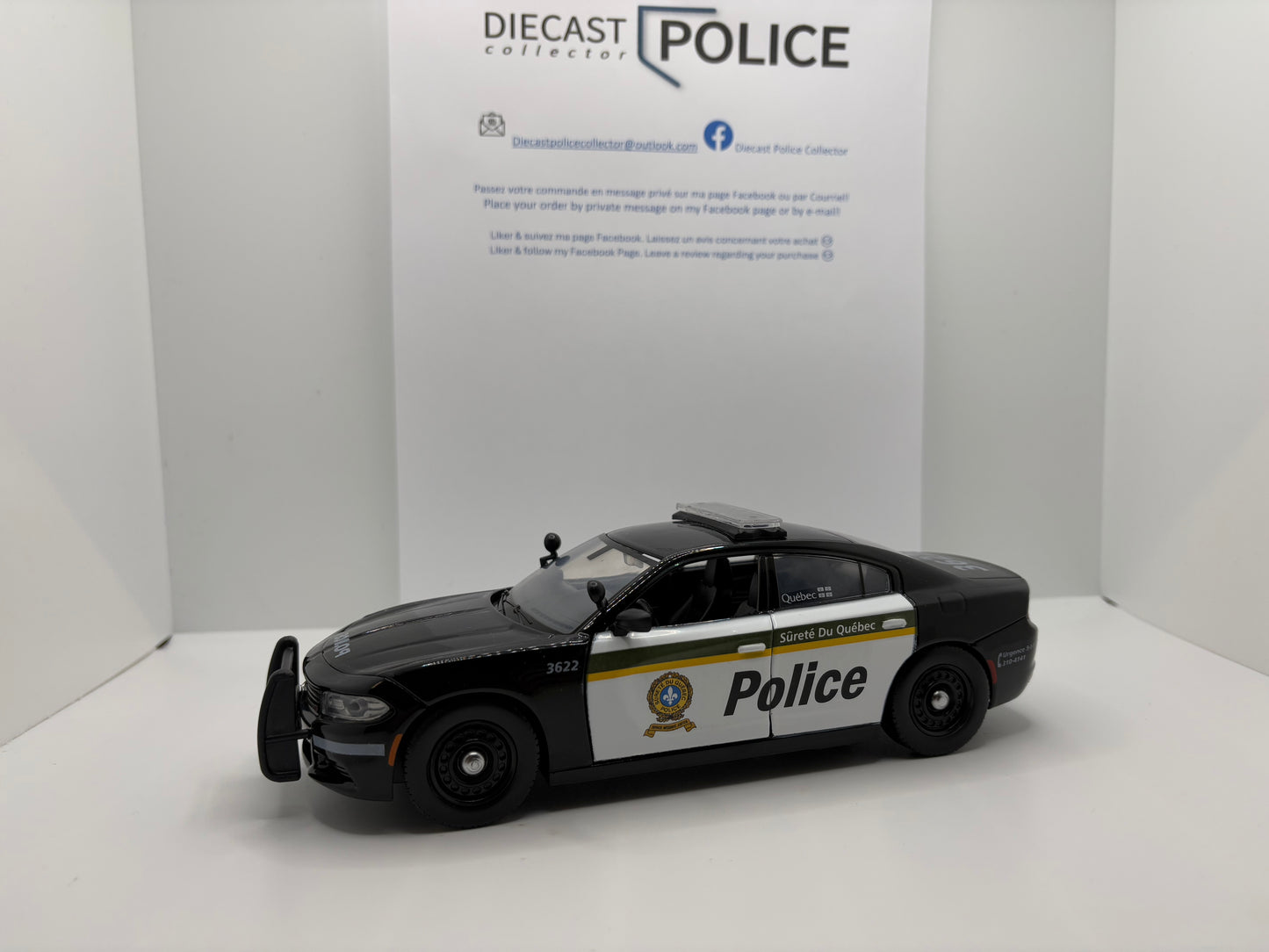 Sûreté du Québec - SQ - Dodge Charger 2022 - 1:24