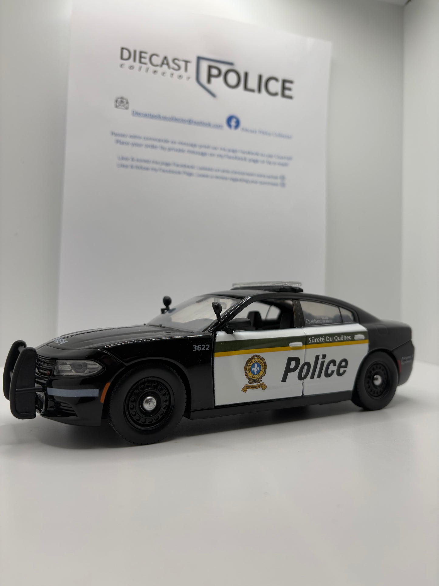 Sûreté du Québec - SQ - Dodge Charger 2022 - 1:24