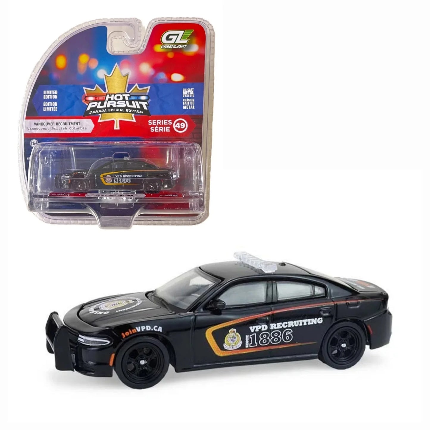 Vancouver « recruiting » - Dodge charger 2018 1/64