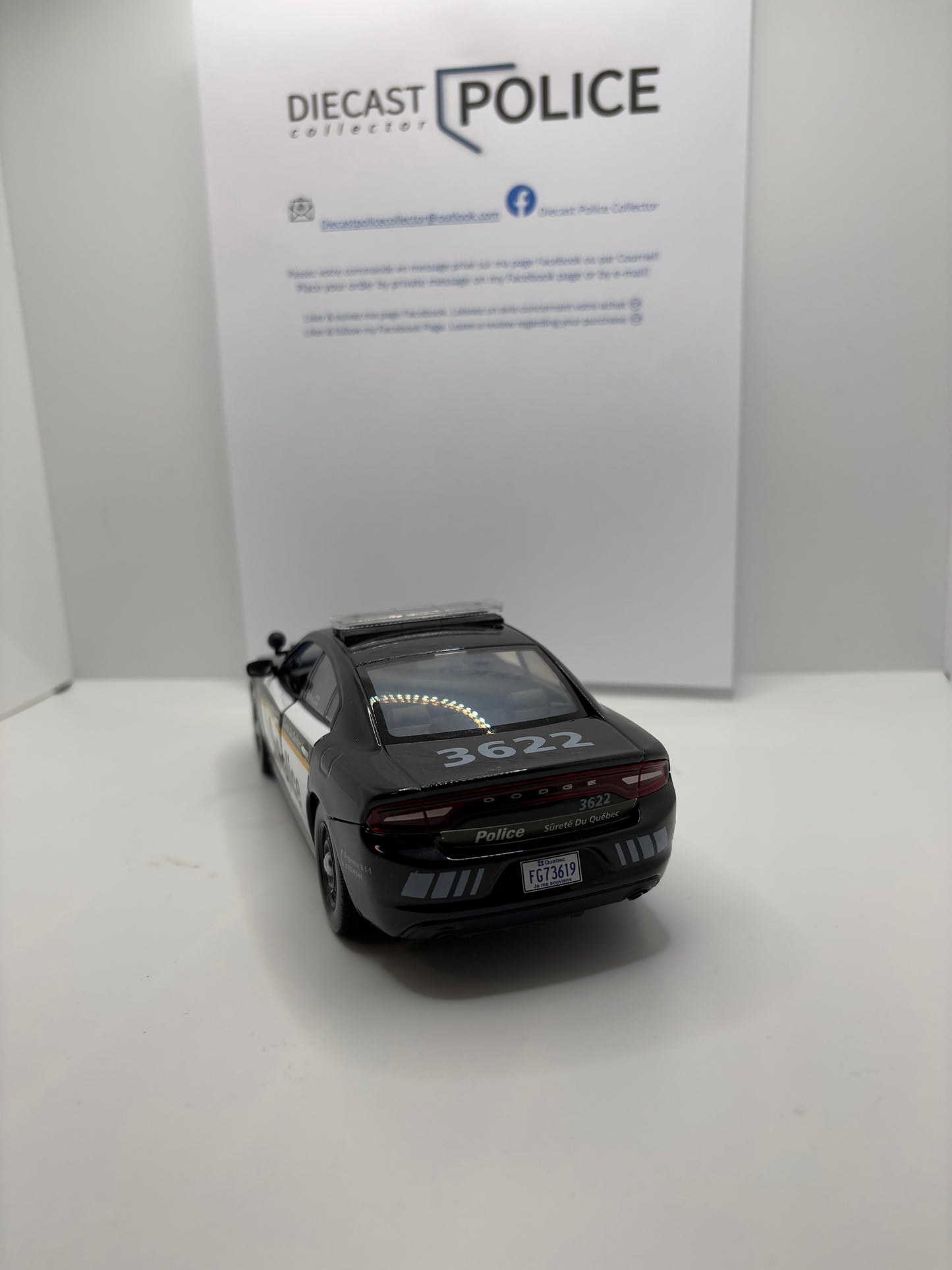 Sûreté du Québec - SQ - Dodge Charger 2022 - 1:24
