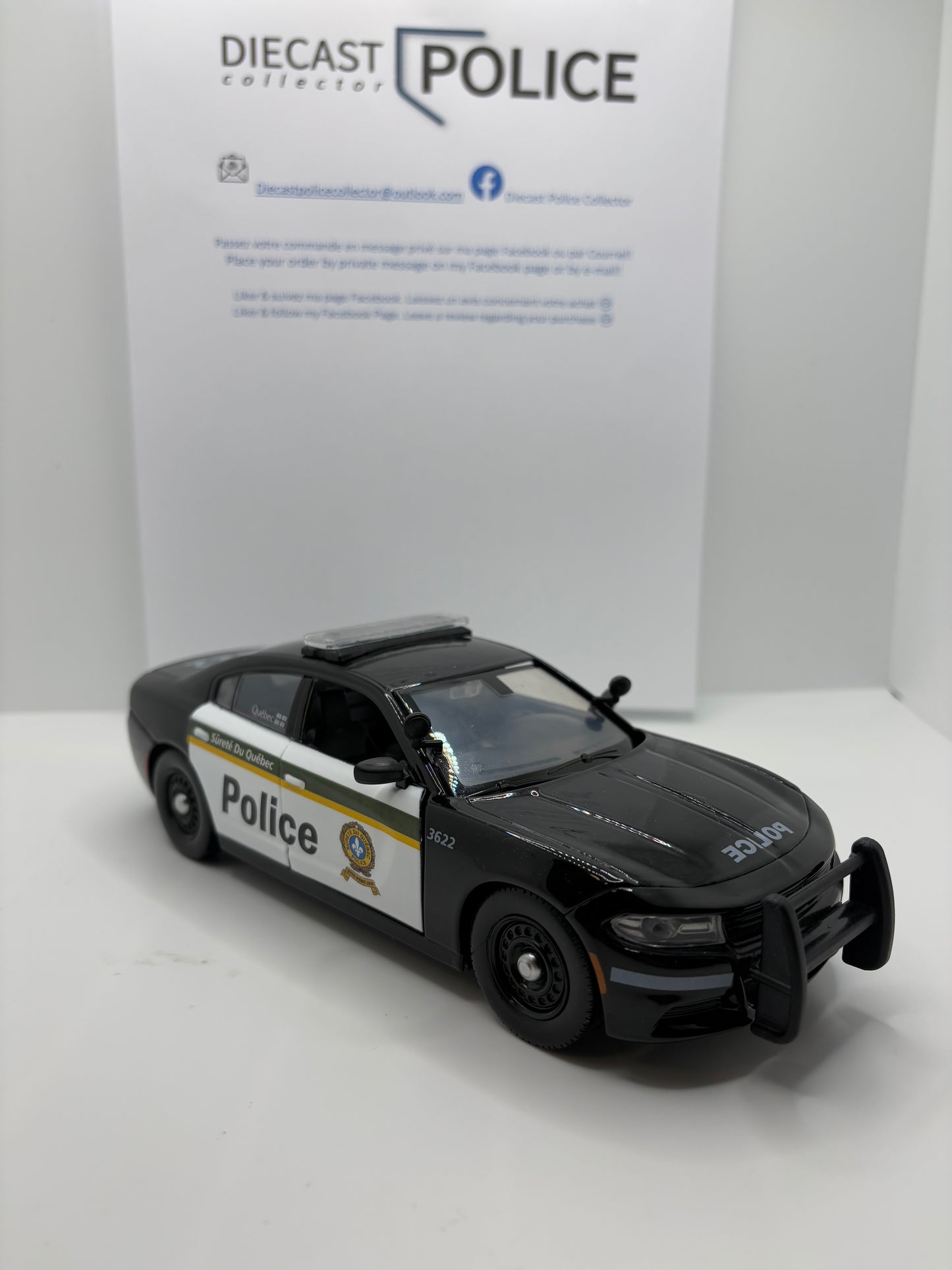 Sûreté du Québec - SQ - Dodge Charger 2022 - 1:24