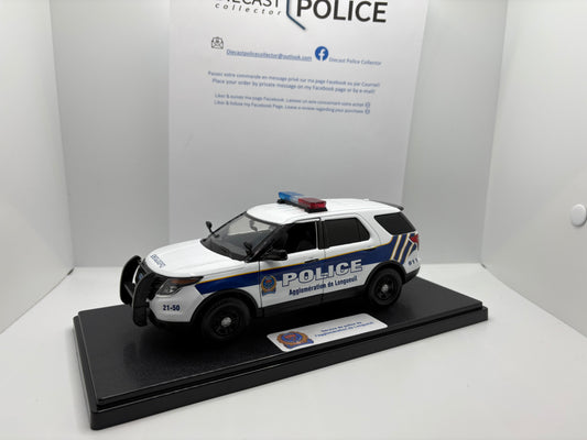 Service de police de l’agglomération de Longueuil - Ford Explorer 2015 1/24 - Présentoir personnalisé en extra $
